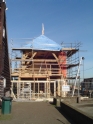 houten constructie met kap