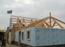 Schuur in aanbouw
