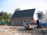 Achtergevel tijdens bouw