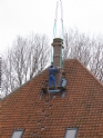 Plaatsen schoorsteen